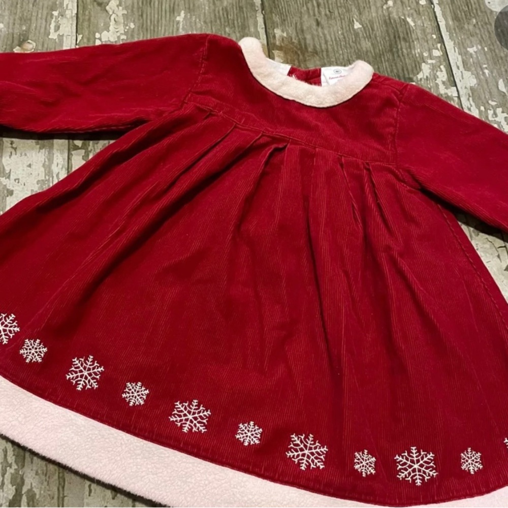 Christmas Toddler Dress Snowflake